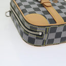 LOUIS VUITTON Damier Versette Vertical Hand Bag White Black N60273 Auth ar11067S-14