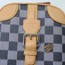 LOUIS VUITTON Damier Versette Vertical Hand Bag White Black N60273 Auth ar11067S-17
