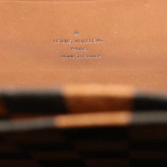 LOUIS VUITTON Damier Versette Vertical Hand Bag White Black N60273 Auth ar11067S