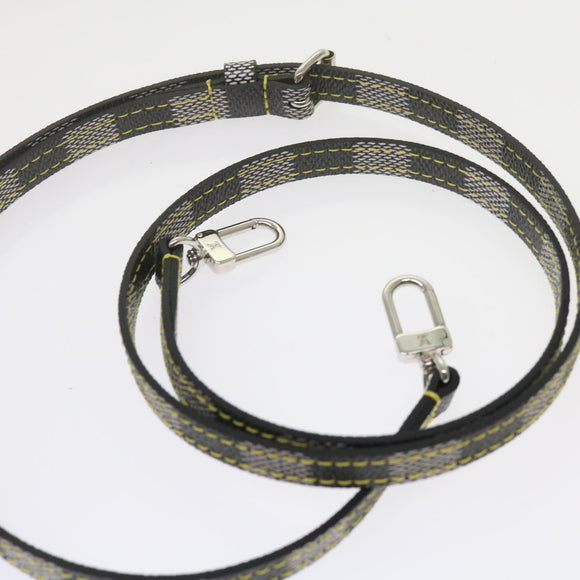 LOUIS VUITTON Damier Versette Vertical Hand Bag White Black N60273 Auth ar11067S