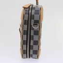 LOUIS VUITTON Damier Versette Vertical Hand Bag White Black N60273 Auth ar11067S-3