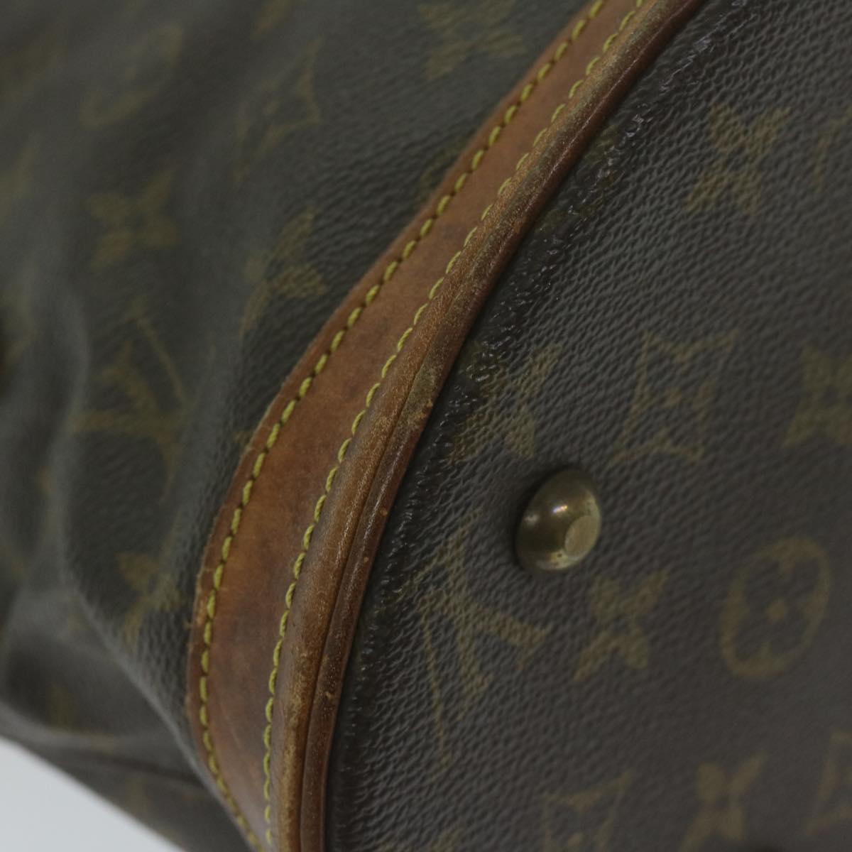 LOUIS VUITTON Monogram Bucket PM Shoulder Bag M42238 LV Auth ar11073