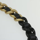 CHANEL Matelasse Turn Lock Chain Shoulder Bag Lamb Skin Black CC Auth ar11105AM-8