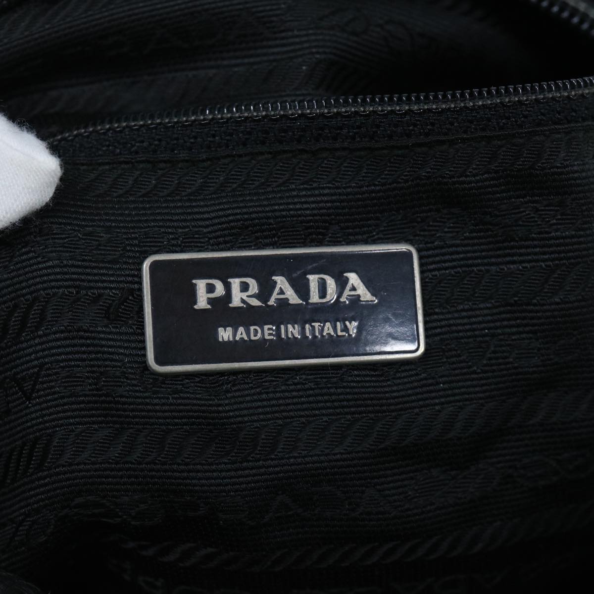 PRADA Shoulder Bag Nylon Black Auth ar11123