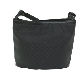 GUCCI Micro GG Canvas Shoulder Bag Black 001 14 0712 Auth ar11126 - 0
