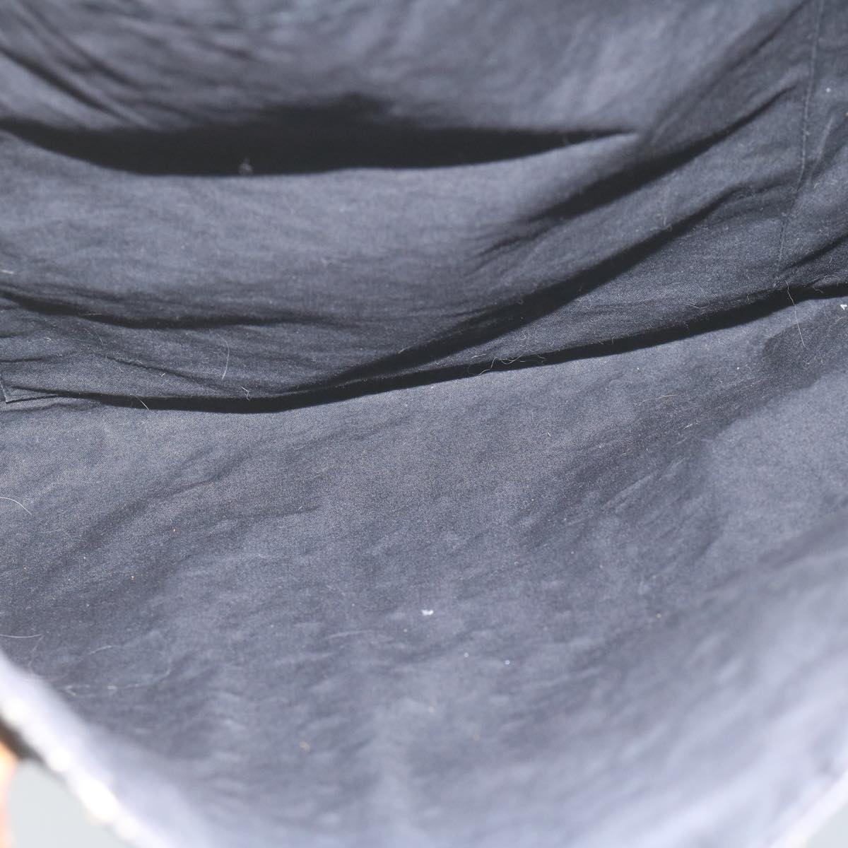 HERMES Amedabaka Badu Posh Shoulder Bag Canvas Black Auth ar11159B