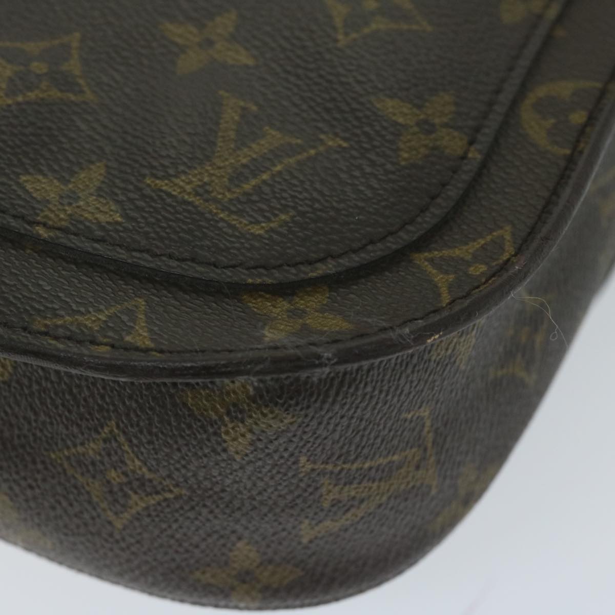 LOUIS VUITTON Monogram Saint Cloud GM Shoulder Bag M51242 LV Auth ar11186B