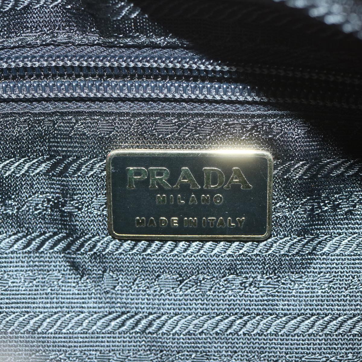 PRADA Quilted Chain Shoulder Bag Nylon Red Auth ar11217