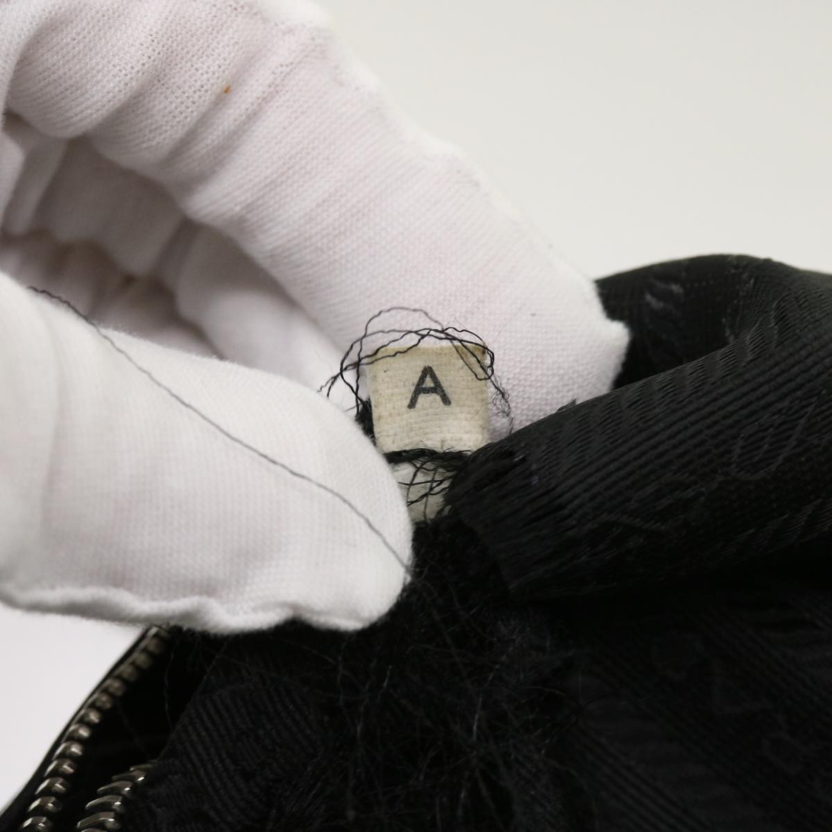 PRADA Shoulder Hand Bag Leather nylon 2Set Brown Black Auth ar11233