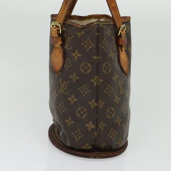 LOUIS VUITTON Monogram Bucket PM Shoulder Bag M42238 LV Auth ar11236