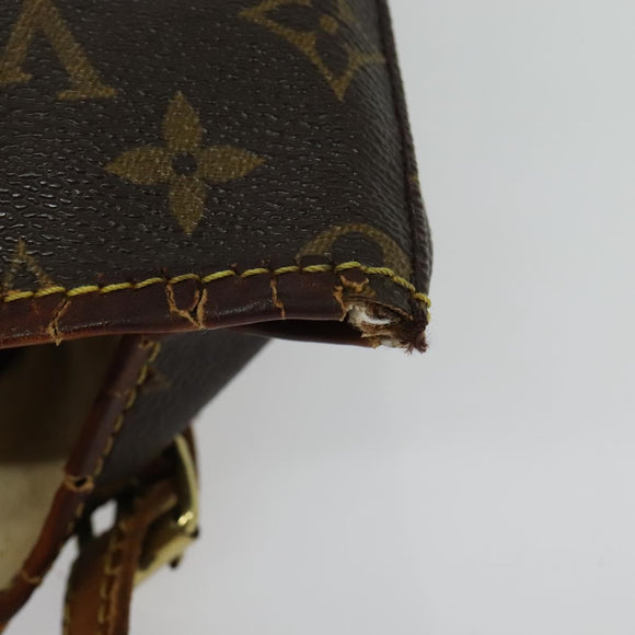 LOUIS VUITTON Monogram Bucket PM Shoulder Bag M42238 LV Auth ar11236