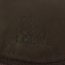 LOEWE Anagram Shoulder Bag Leather Brown Auth ar11319-17