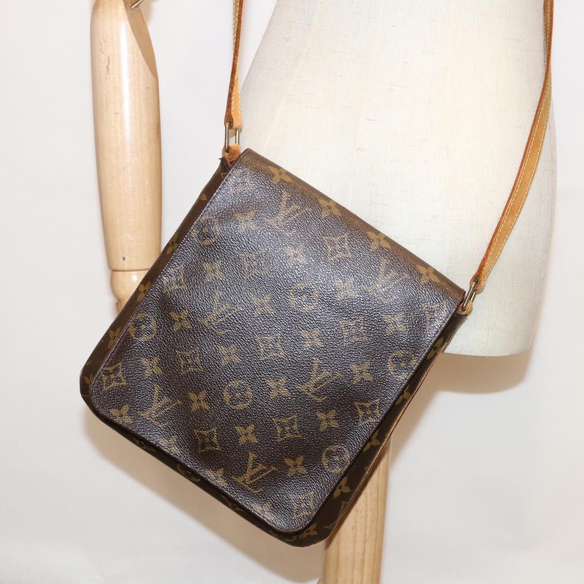 LOUIS VUITTON Monogram Musette Salsa Long Shoulder Bag M51387 LV Auth ar11332