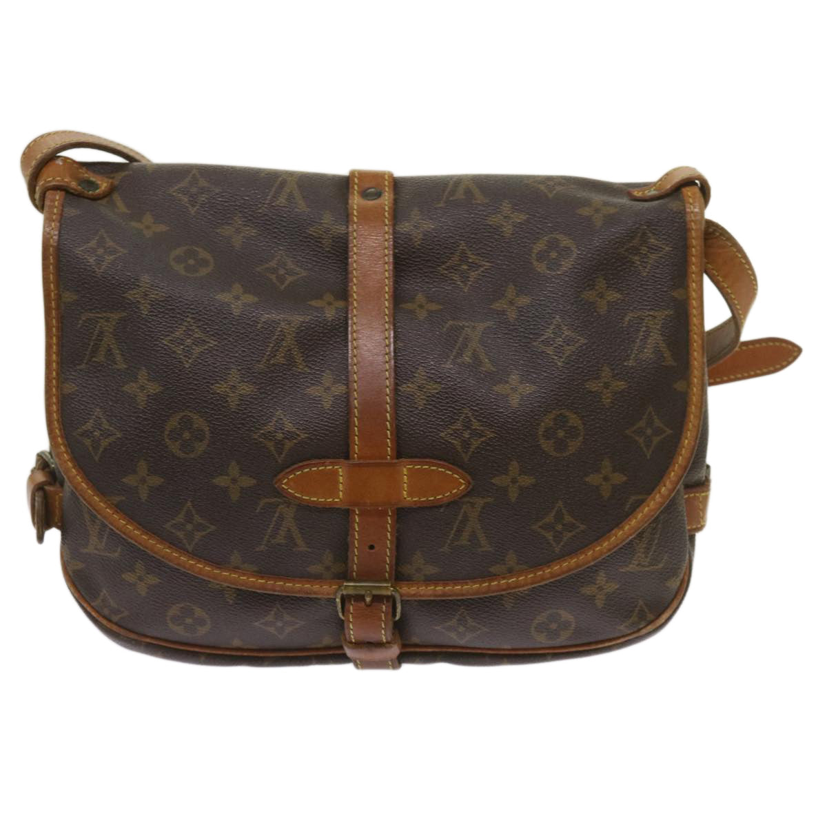 LOUIS VUITTON Monogram Saumur 30 Shoulder Bag M42256 LV Auth ar11340 - 0