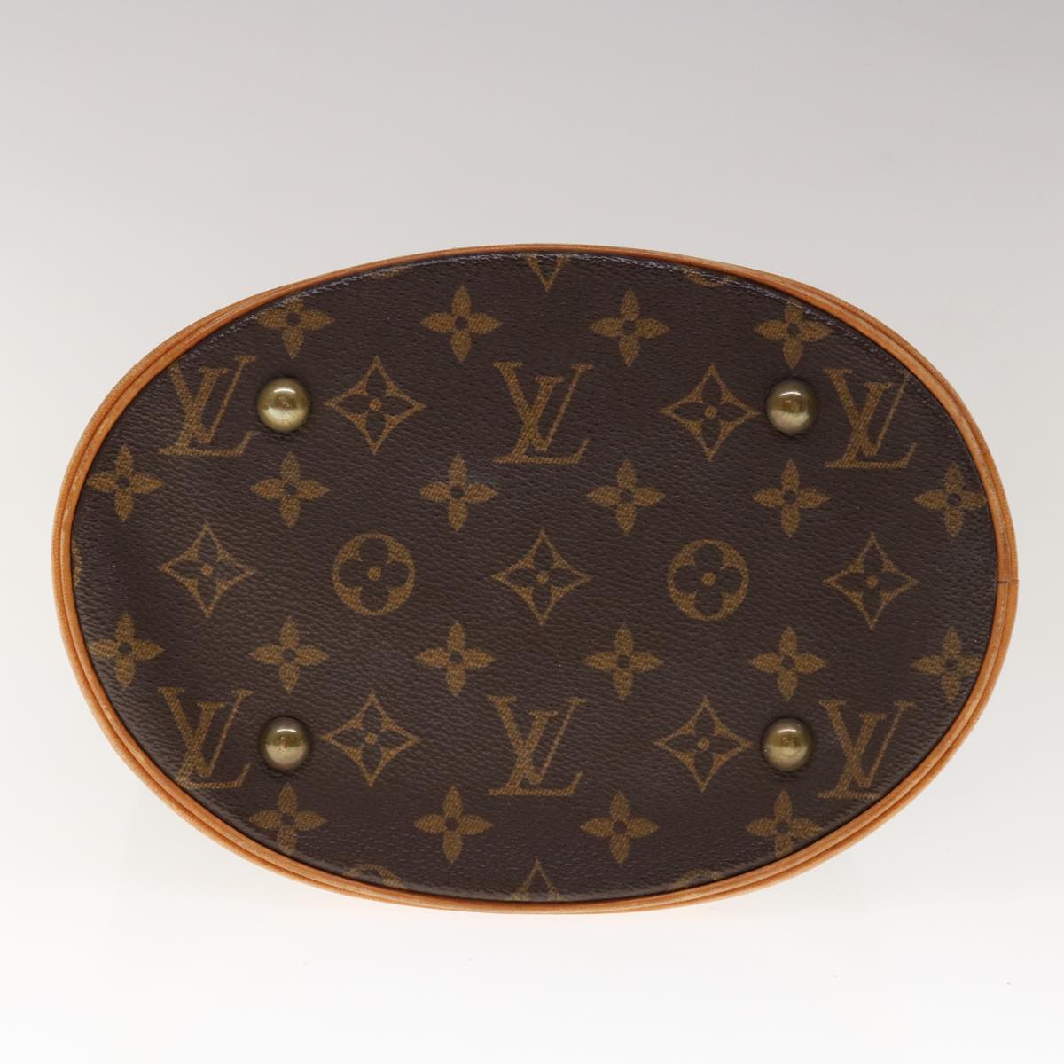 LOUIS VUITTON Monogram Bucket PM Shoulder Bag M42238 LV Auth ar11341