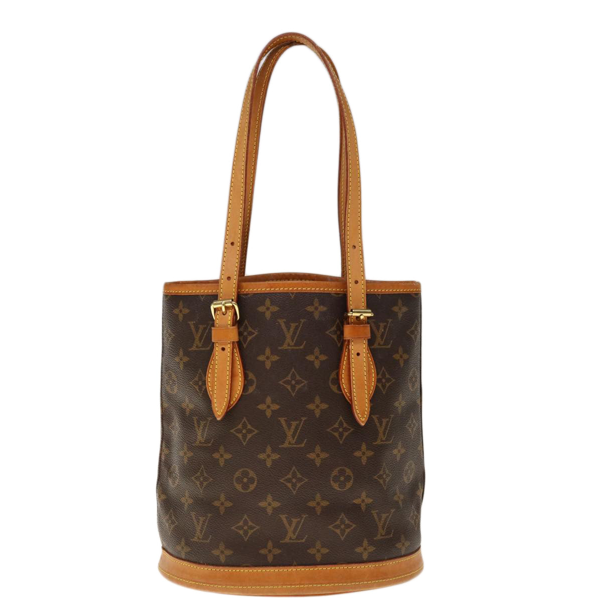 LOUIS VUITTON Monogram Bucket PM Shoulder Bag M42238 LV Auth ar11341 - 0