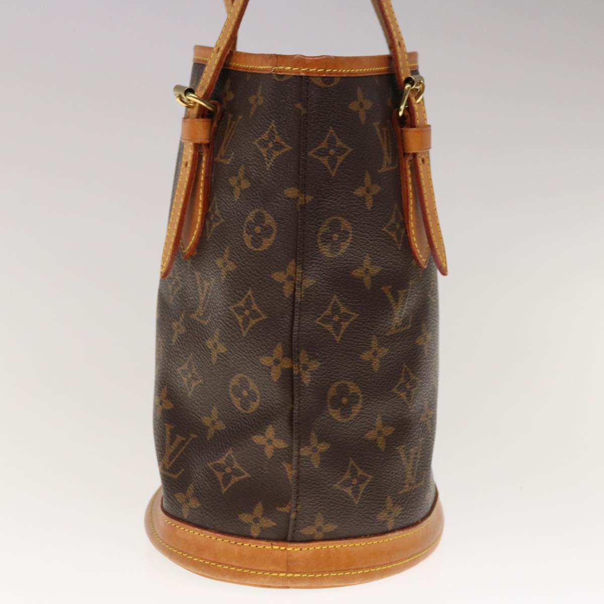 LOUIS VUITTON Monogram Bucket PM Shoulder Bag M42238 LV Auth ar11341