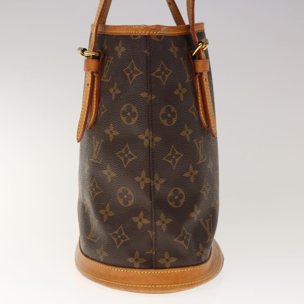 LOUIS VUITTON Monogram Bucket PM Shoulder Bag M42238 LV Auth ar11341