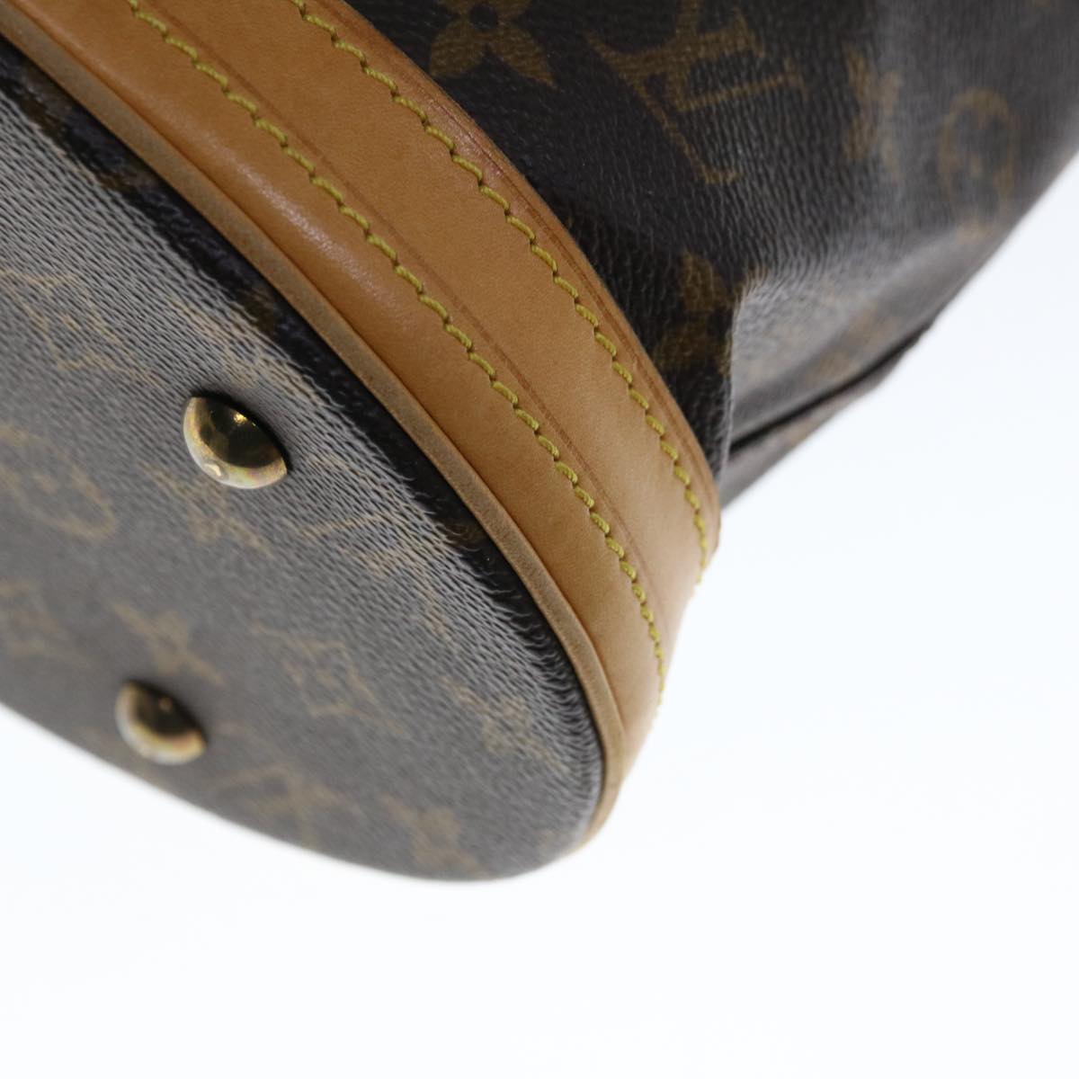 LOUIS VUITTON Monogram Bucket PM Shoulder Bag M42238 LV Auth ar11342