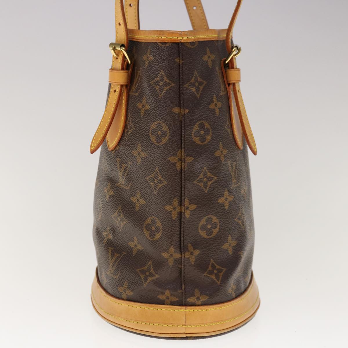 LOUIS VUITTON Monogram Bucket PM Shoulder Bag M42238 LV Auth ar11342