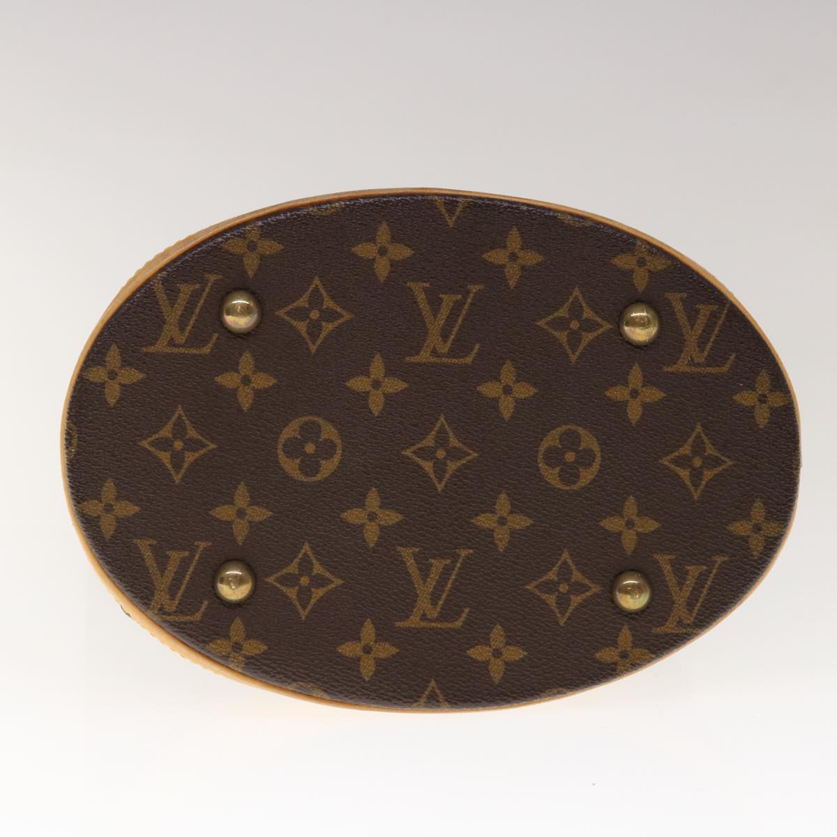 LOUIS VUITTON Monogram Bucket PM Shoulder Bag M42238 LV Auth ar11342