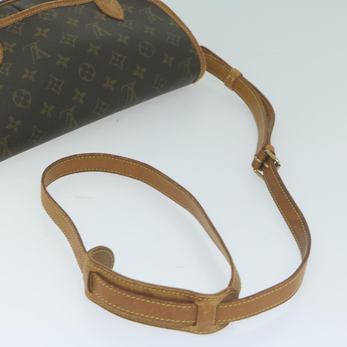 LOUIS VUITTON Monogram Gibeciere MM Shoulder Bag M42247 LV Auth ar11345