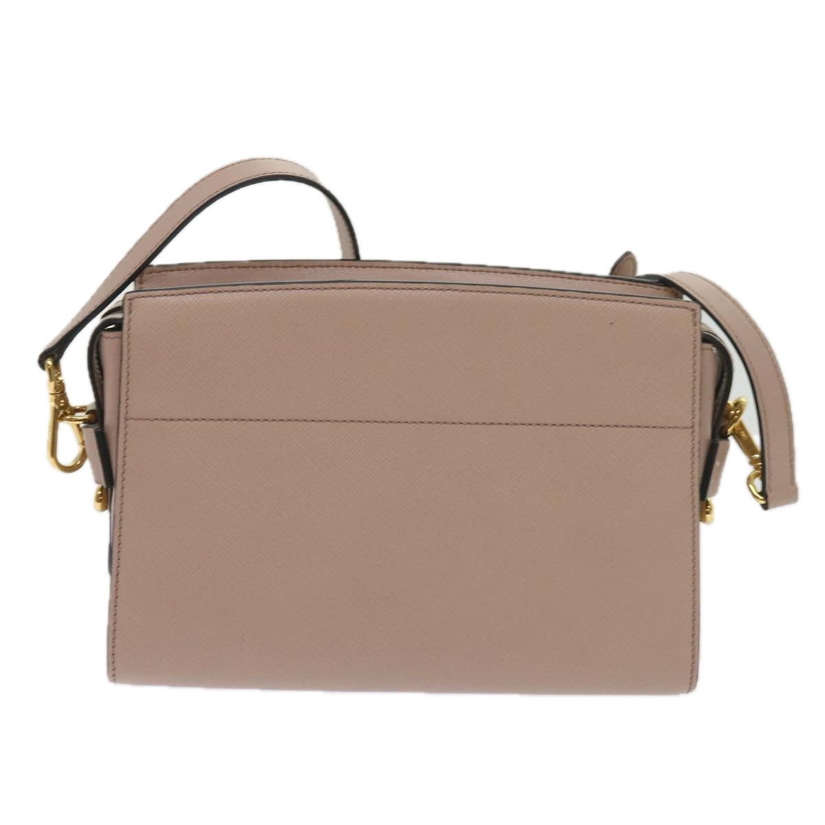PRADA Shoulder Bag Safiano leather Pink Auth ar11354 - 0