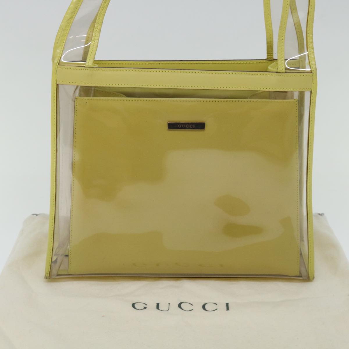 GUCCI Shoulder Bag Vinyl Clear 001 2058 1773 5 Auth ar11360B