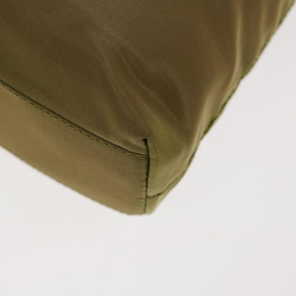 PRADA Shoulder Bag Nylon Khaki Auth ar11362B