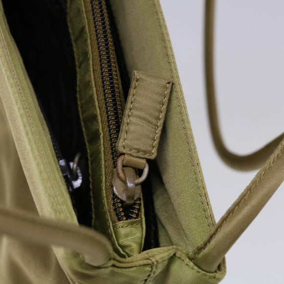 PRADA Shoulder Bag Nylon Khaki Auth ar11362B