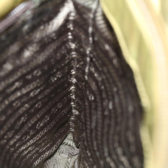 PRADA Shoulder Bag Nylon Khaki Auth ar11362B