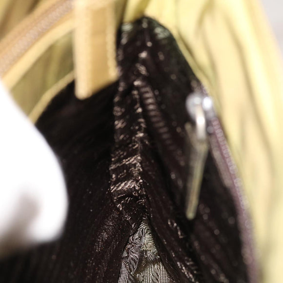 PRADA Shoulder Bag Nylon Khaki Auth ar11362B