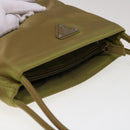 PRADA Shoulder Bag Nylon Khaki Auth ar11362B-6