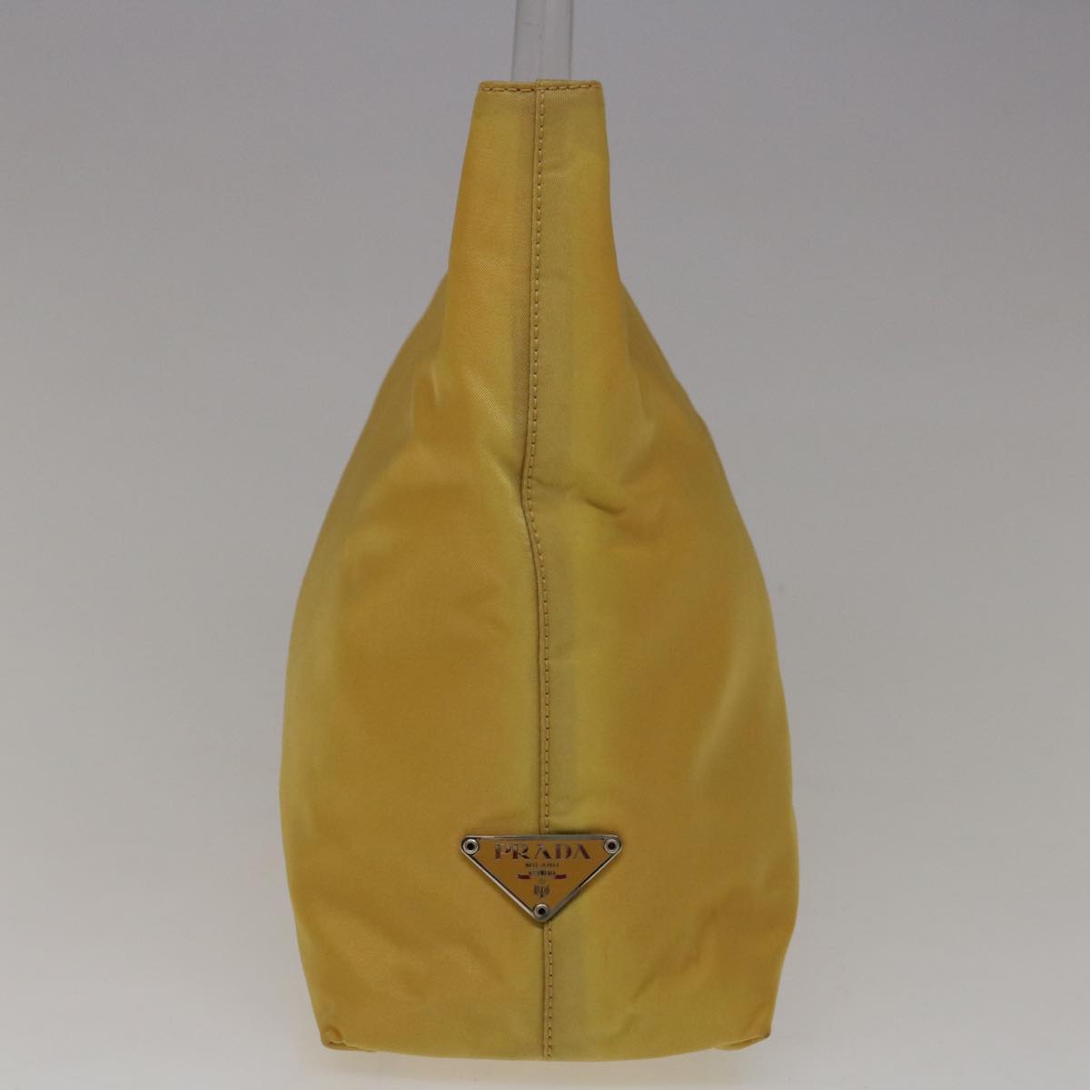 PRADA Shoulder Bag Nylon Yellow Auth ar11363B