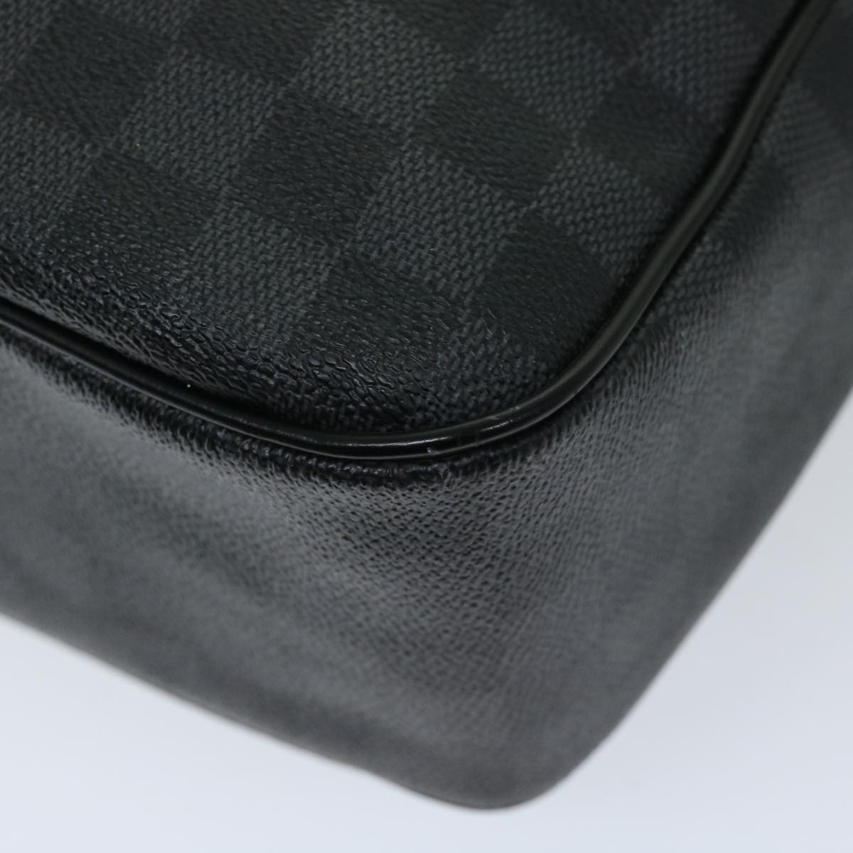 LOUIS VUITTON Damier Graphite Daniel GM Shoulder Bag N58033 LV Auth ar11370B