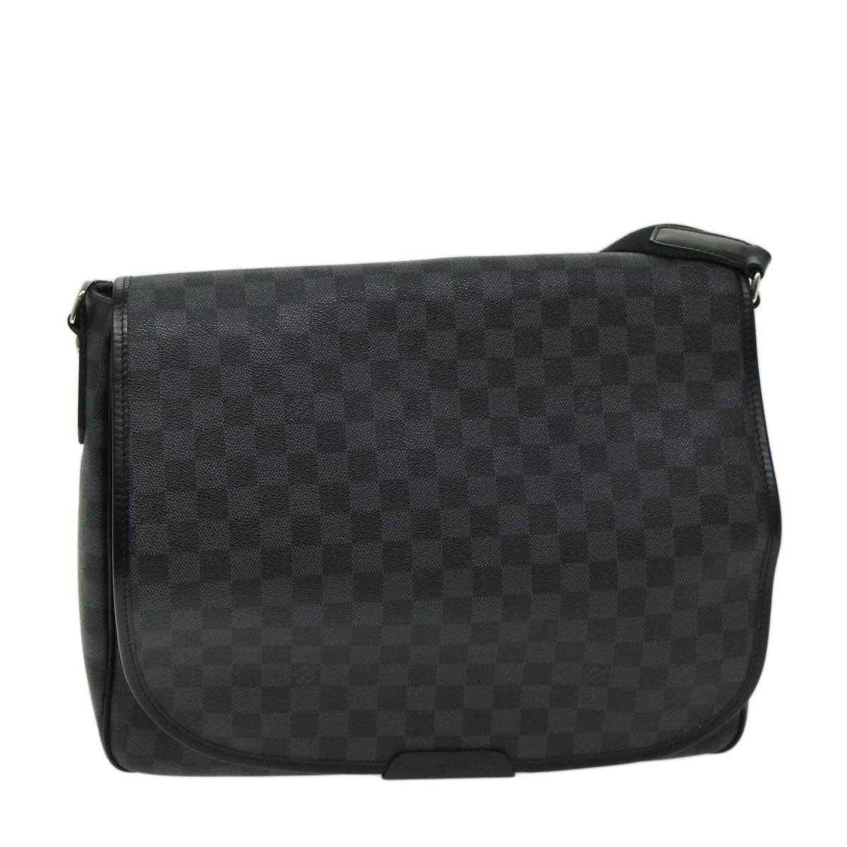 LOUIS VUITTON Damier Graphite Daniel GM Shoulder Bag N58033 LV Auth ar11370B