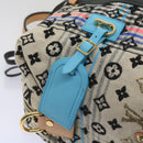 LOUIS VUITTON Monogram Scrunchie Touareg Boston Bag Beige M40360 Auth ar11371SM-15