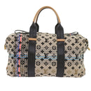 LOUIS VUITTON Monogram Scrunchie Touareg Boston Bag Beige M40360 Auth ar11371A-3