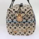 LOUIS VUITTON Monogram Scrunchie Touareg Boston Bag Beige M40360 Auth ar11371SM-4