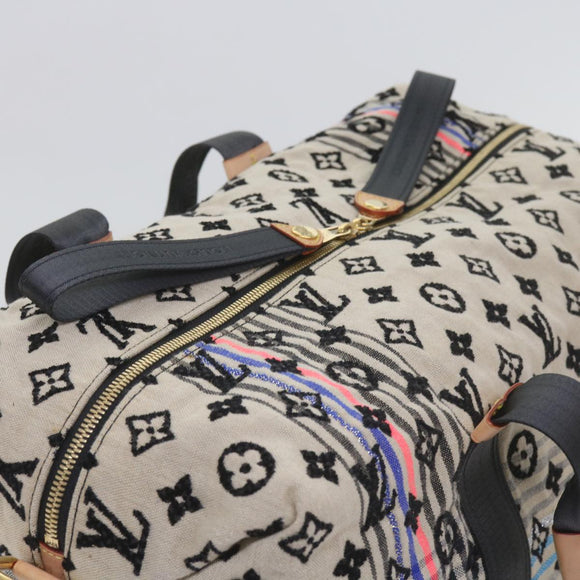LOUIS VUITTON Monogram Scrunchie Touareg Boston Bag Beige M40360 Auth ar11371SM