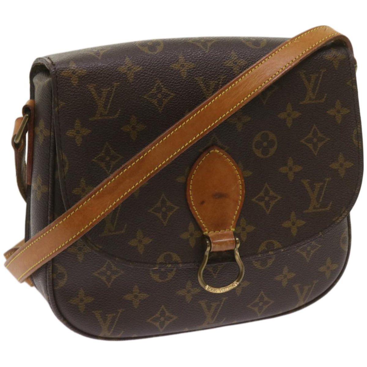 LOUIS VUITTON Monogram Saint Cloud GM Shoulder Bag M51242 LV Auth ar11376B