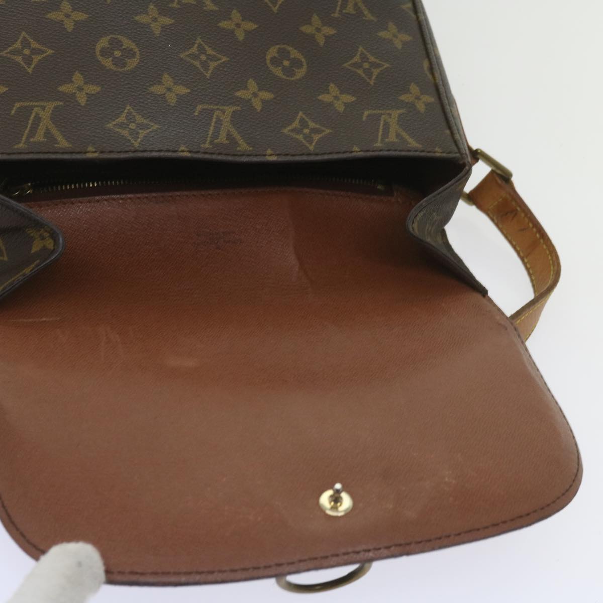 LOUIS VUITTON Monogram Saint Cloud GM Shoulder Bag M51242 LV Auth ar11376B