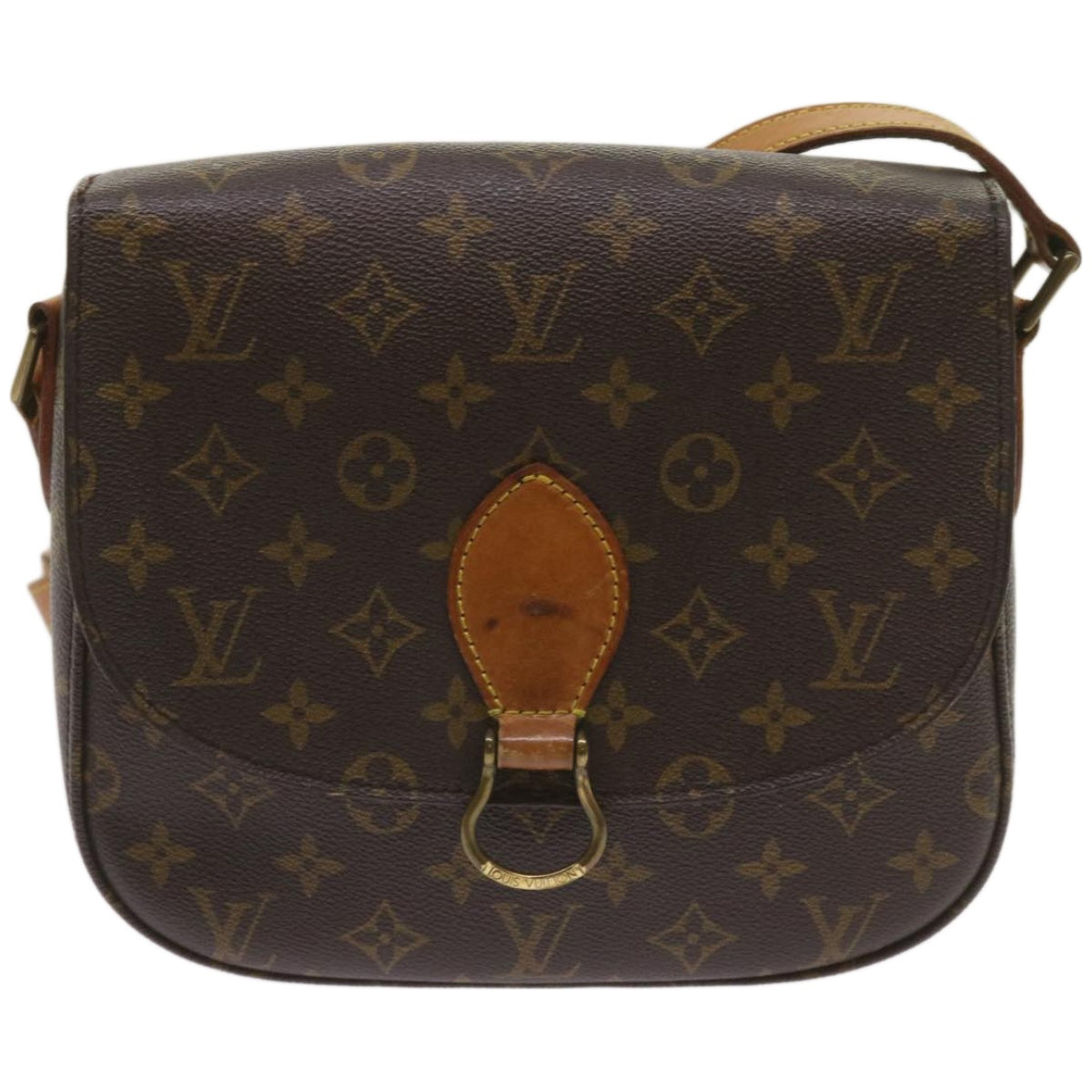 LOUIS VUITTON Monogram Saint Cloud GM Shoulder Bag M51242 LV Auth ar11376B