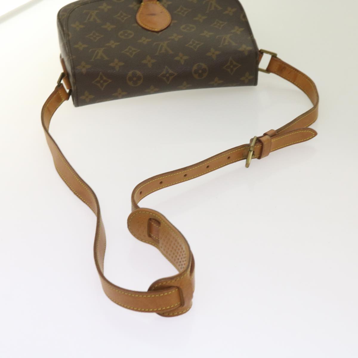 LOUIS VUITTON Monogram Saint Cloud GM Shoulder Bag M51242 LV Auth ar11376B