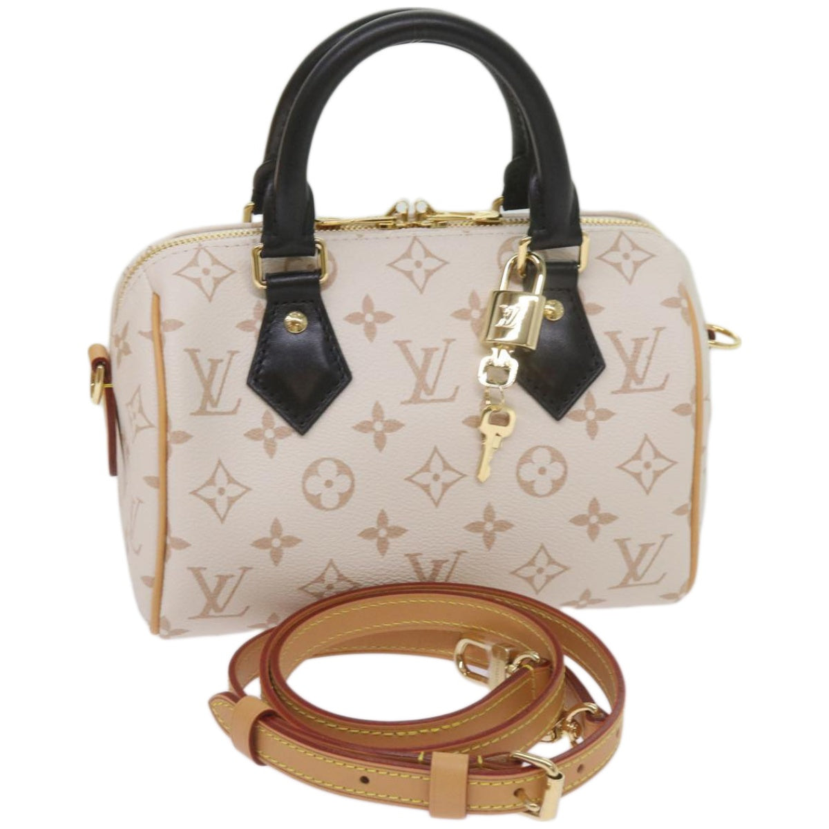 LOUIS VUITTON Monogram Dune Speedy Bandouliere 20 Bag 2way M46906 Auth ar11394S