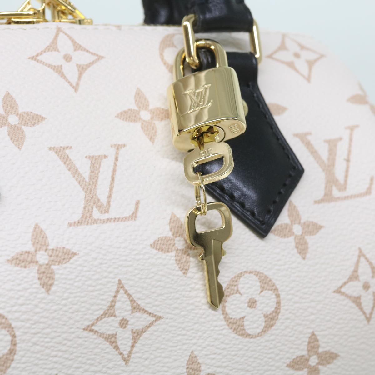 LOUIS VUITTON Monogram Dune Speedy Bandouliere 20 Bag 2way M46906 Auth ar11394S