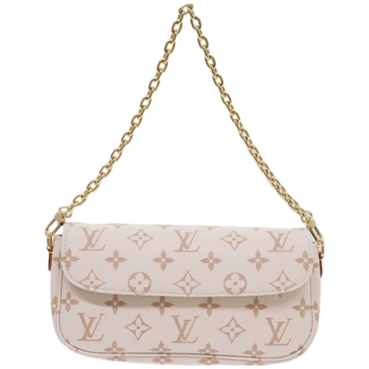 LOUIS VUITTON Monogram Dune Wallet On Chain Ivy Bag Beige M83091 Auth ar11396S - 0