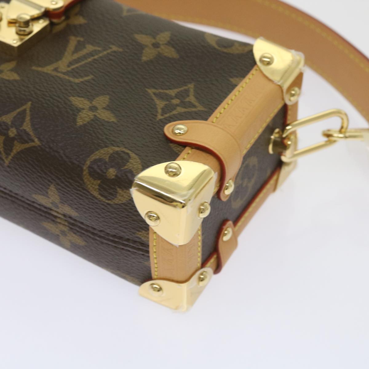LOUIS VUITTON Monogram Pico Side Trunk Hand Bag M83018 LV Auth