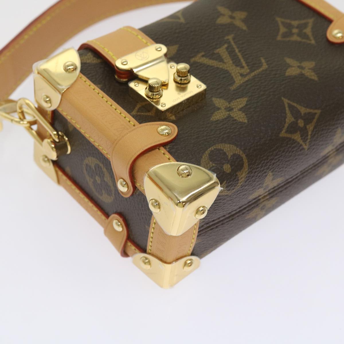 LOUIS VUITTON Monogram Pico Side Trunk Hand Bag M83018 LV Auth ar11397S