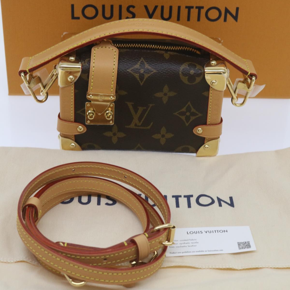 LOUIS VUITTON Monogram Pico Side Trunk Hand Bag M83018 LV Auth ar11397S